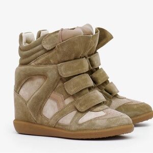Isabel Marant 6 1/2 Women's High-Top Suede Sneakers